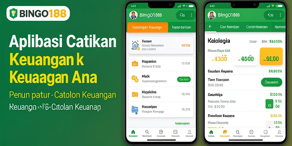 Screenshot utama BINGO188 menampilkan antarmuka Catatan Keuangan yang ramah pengguna.