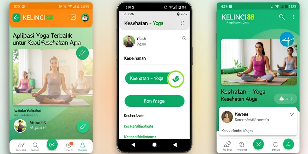 Tampilan antarmuka aplikasi Yoga KELINCI88 yang menarik dan informatif.