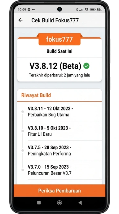 Riwayat Versi Fokus777 untuk Pengguna Android